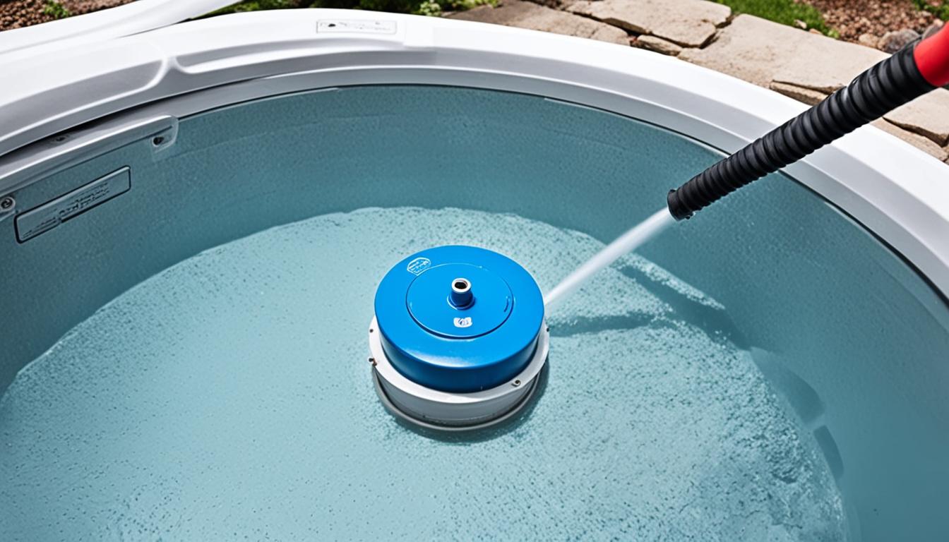 how to drain hydropool hot tub