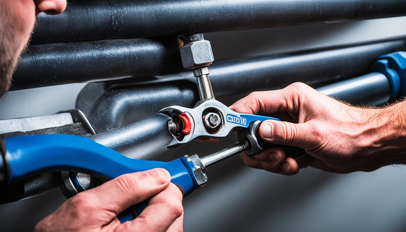 how to secure loose plumbing pipes