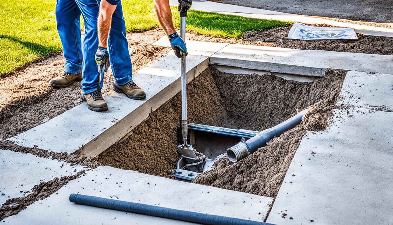 move drain in concrete slab