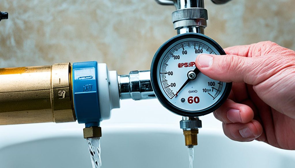 DIY water pressure test