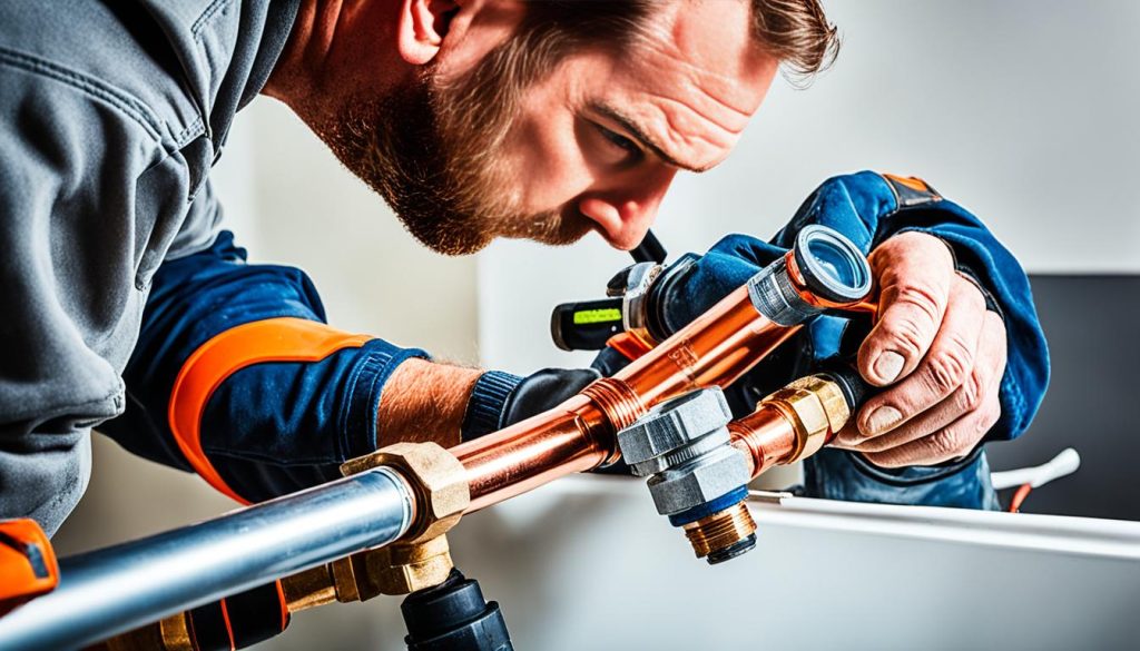 Professional Plumber for Copper Pipe Installation