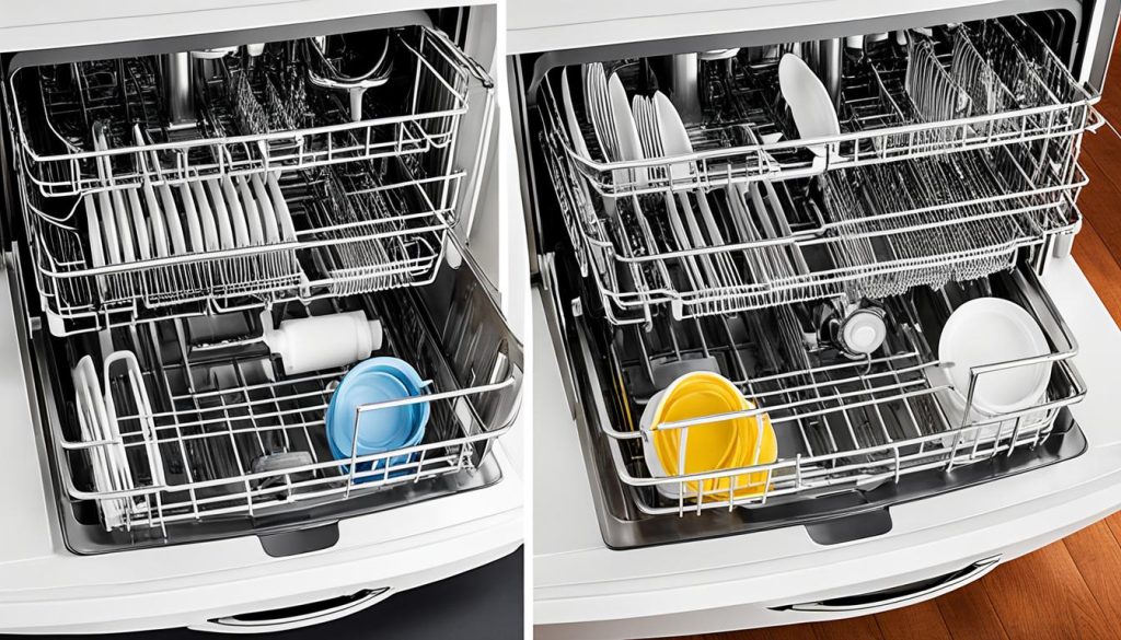 clean dishwasher components