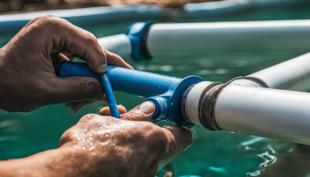 pool plumbing leak repair