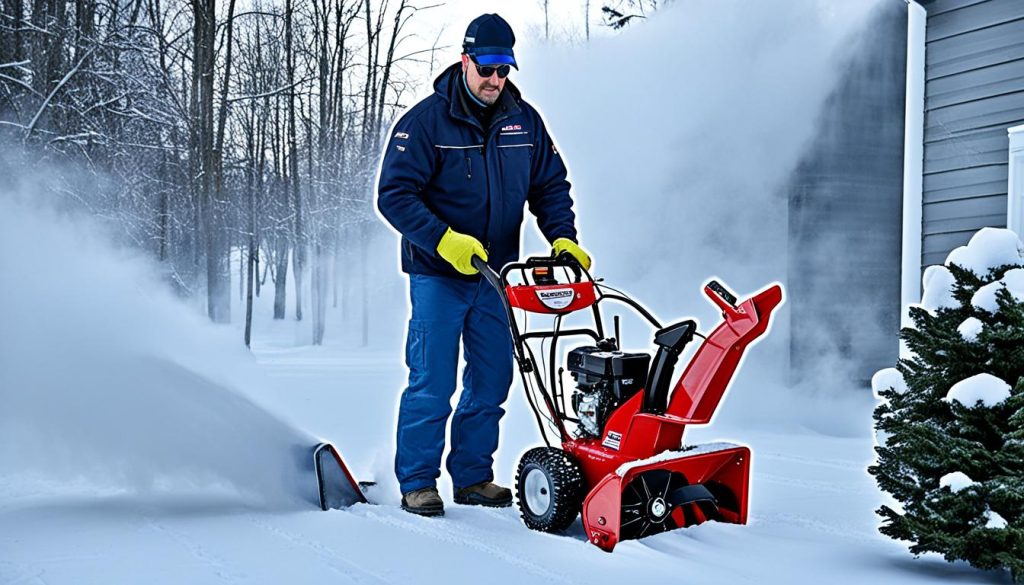 safe snowblower gas removal