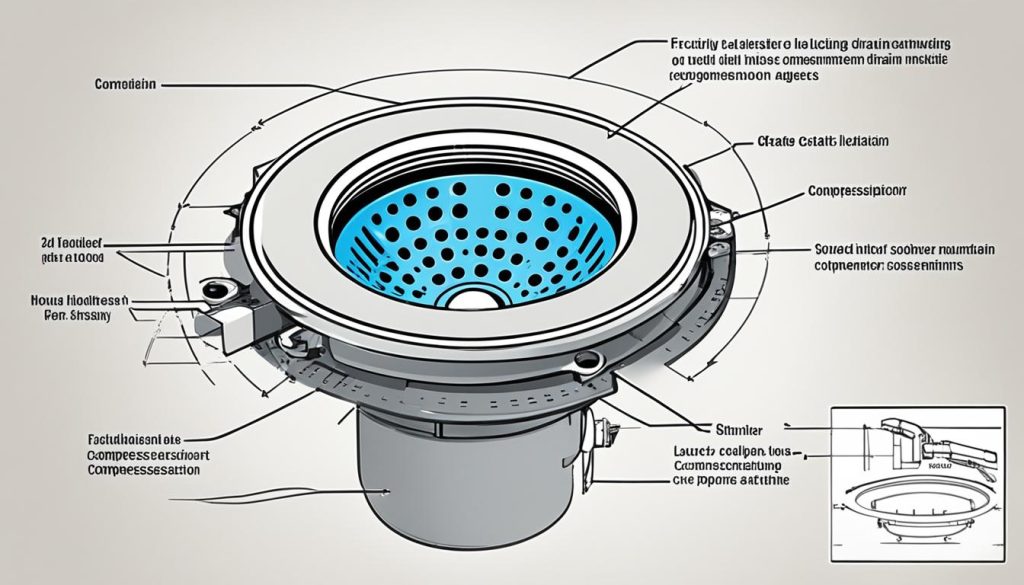 shower drain assembly diagram